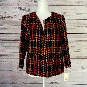A New Day, Size M Black, Yellow, orange and blue tweed